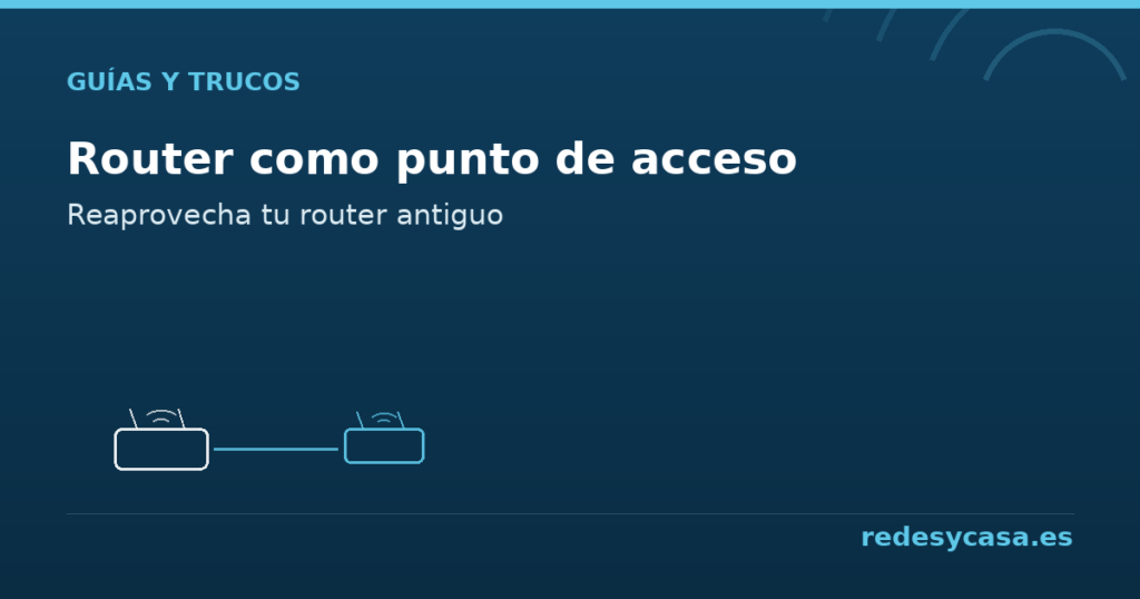 Cómo configurar un router como punto de acceso - redesycasa.es
