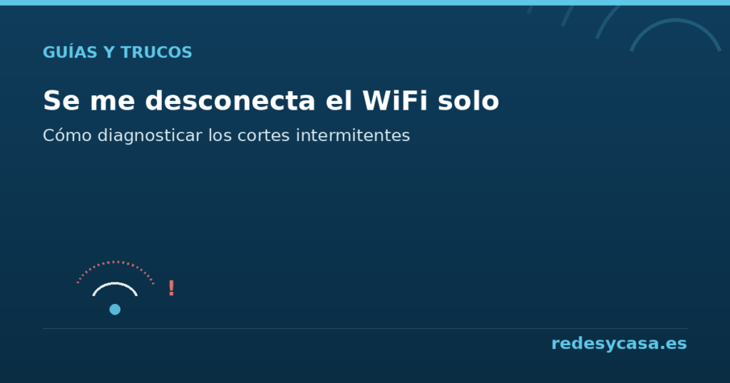 Por qué se me desconecta el WiFi solo - redesycasa.es
