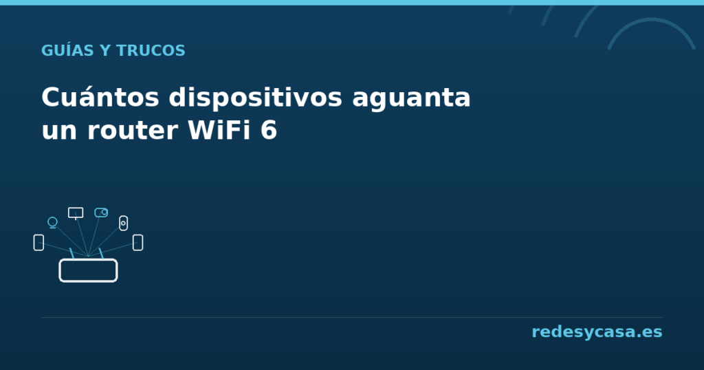Cuántos dispositivos aguanta un router WiFi 6 - redesycasa.es