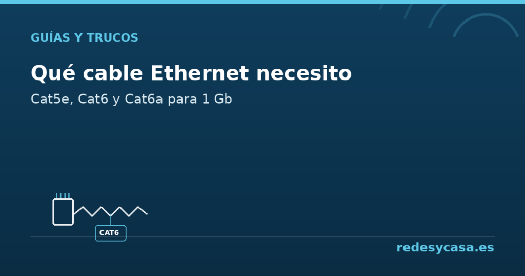 Qué cable Ethernet necesito para 1 Gb - redesycasa.es