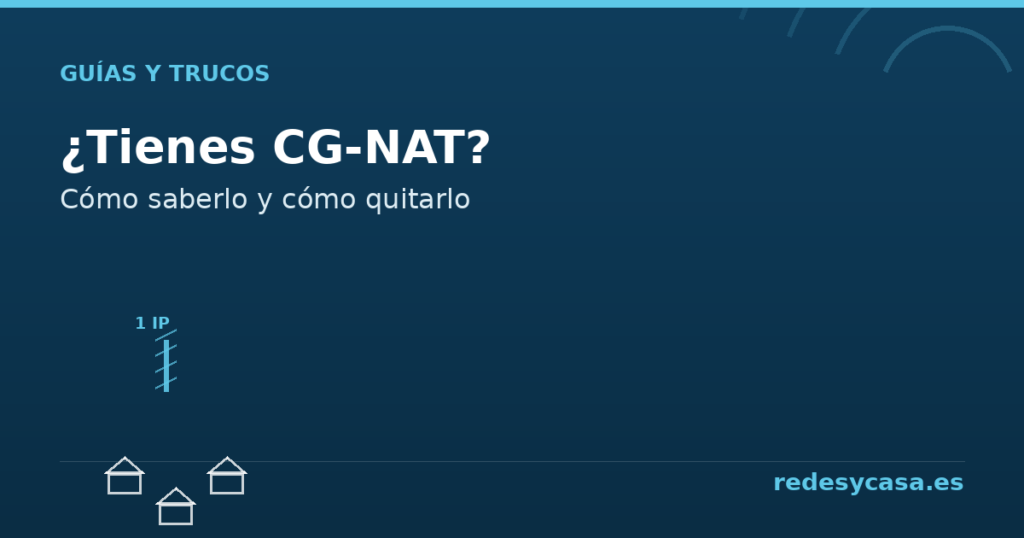 Cómo saber si tienes CG-NAT y cómo quitarlo - redesycasa.es