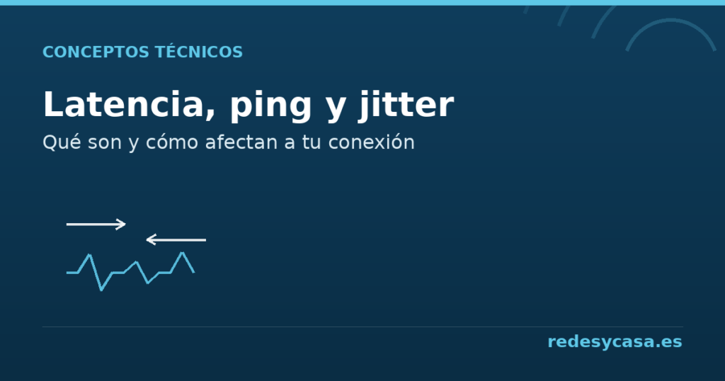 Latencia, ping y jitter: qué son y cómo afectan a tu conexión - redesycasa.es