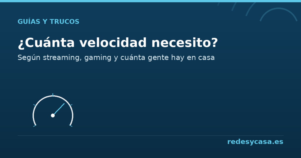 Cuánta velocidad de fibra necesito según el uso - redesycasa.es